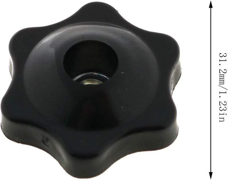 Eoutstanding 6-Star 6PCS 1/4 Inch Nylon Hexagon Head Thru Knobs Clamping Jig Knobs - Image 2